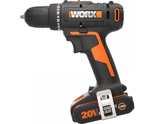 Акумуляторний дриль-шуруповерт Worx WX100 20 В 1 х 2 Ач