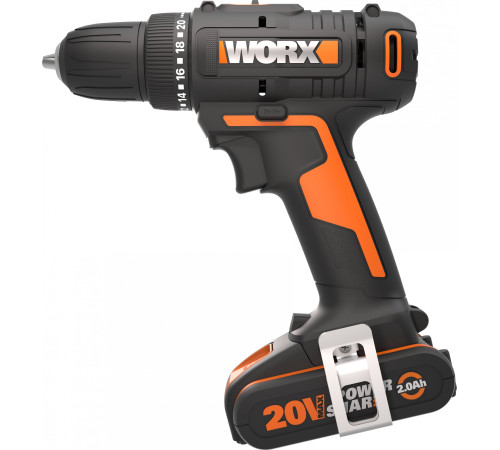 Акумуляторний дриль-шуруповерт Worx WX100 20 В 1 х 2 Ач