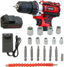 Дриль шуруповерт Vertex VERTEX Screwdriver 21V / 2x1.5Ah КЕЙС
