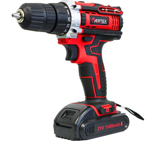 Дриль шуруповерт Vertex VERTEX Screwdriver 21V / 2x1.5Ah КЕЙС Дриль шуруповерт Vertex VERTEX Screwdriver 21V / 2x1.5Ah КЕЙС