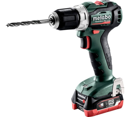 Акумуляторний дриль-шуруповерт Metabo PowerMaxx BS 12 BL 12 В 2 х 4 Ач