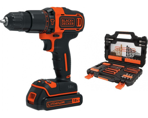 Акумуляторний дриль-шуруповерт Black&Decker 18 В 1 х 1,5