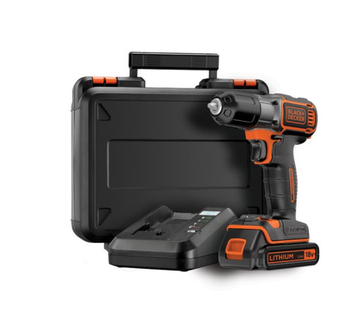 Акумуляторний дриль-шуруповерт Black&Decker 18 В 1 х 1,5