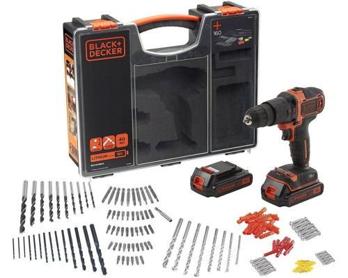 Акумуляторний дриль-шуруповерт Black&Decker 18 В 2 х 1,5 Ач