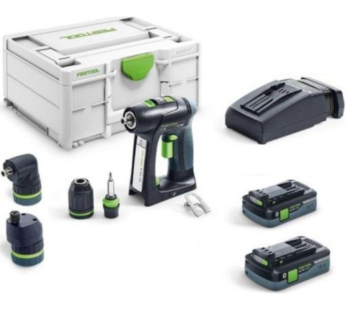 Акумуляторний дриль-шуруповерт Festool FESTOOL C 18 HPC 4.0 I-Set