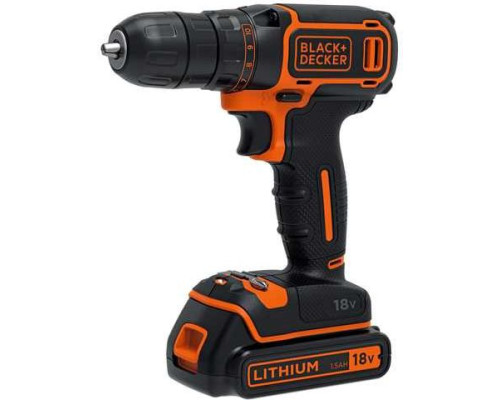 Акумуляторний дриль-шуруповерт Black&Decker 18 В 2 х 1,5 Ач