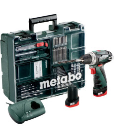 Акумуляторний дриль-шуруповерт Metabo PowerMaxx BS Basic Set 10,8 В 2 х 2