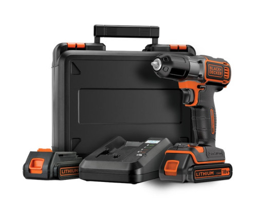 Акумуляторний дриль-шуруповерт Black&Decker ASD18KB 18 В 2 х 1,5