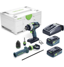 Акумуляторний дриль-шуруповерт Festool Quadrive TPC 18/4 5.2/4.0 I-Plus 18 В 2 x 4 / 5.2 Ah