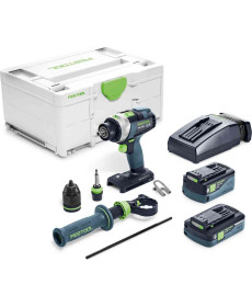 Акумуляторний дриль-шуруповерт Festool Quadrive TPC 18/4 5.2/4.0 I-Plus 18 В 2 x 4 / 5.2 Ah