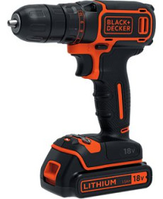 Акумуляторний дриль-шуруповерт Black&Decker BDCDC18KB 18 В 2 х 1,5 Аг 