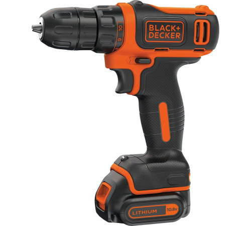 Акумуляторний дриль-шуруповерт Black&Decker BDCDD12 10,8 В 1 х 1,5 Аг