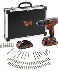 Акумуляторний диль-шуруповерт Black&Decker BDCDD12BAFC 10,8 В 2 х 1,5 Ач