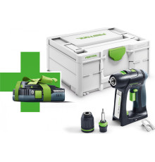 Акумуляторний дриль-шуруповерт Festool C 18-BASIC 18 В 1 х акумулятор 4 Ач