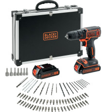 Акумуляторний дриль-шуруповерт Black&Decker BDCDC18BAFC 18 В 2 х 1,5 Ач