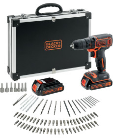 Акумуляторний дриль-шуруповерт Black&Decker BDCDC18BAFC 18 В 2 х 1,5 Ач