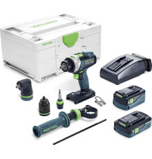 Акумуляторний ударний дриль-шуруповерт QUADRIVE TPC 18/4 5.2/4.0 I-Set FESTOOL