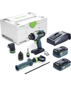 Акумуляторний ударний дриль-шуруповерт QUADRIVE TPC 18/4 5.2/4.0 I-Set FESTOOL