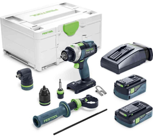 Акумуляторний ударний дриль-шуруповерт QUADRIVE TPC 18/4 5.2/4.0 I-Set FESTOOL