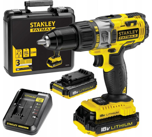 Акумуляторний дриль-шуруповерт Stanley FATMAX FMC625D2 18V 2x2.0Ah