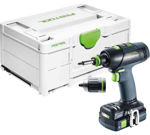 Акумуляторний дриль-шуруповерт Festool T 18+3 Basic 18 V