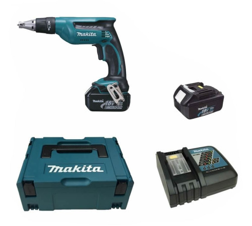 Шуруповерт акумуляторний Makita DFS451RFJ 18 В Шуруповерт акумуляторний Makita DFS451RFJ 18 В