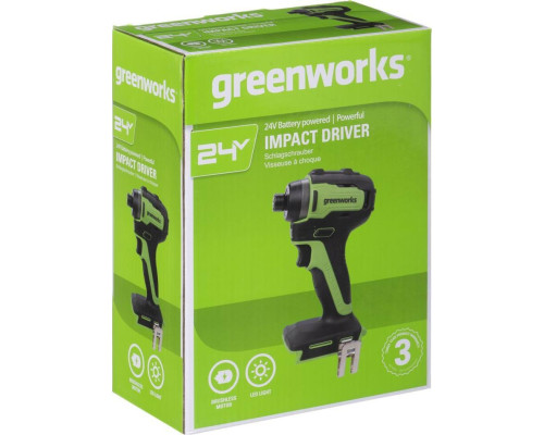 Гайковерт акумуляторний Greenworks 24V GD24D200 - 3803307